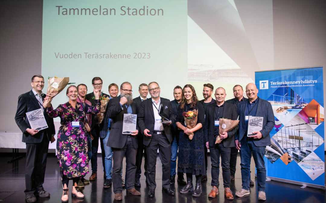 Tammelan stadion sai Vuoden 2023 Teräsrakenne -palkinnon