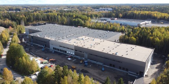 Logicenters Tampere Teräselementti Hallirakentaminen