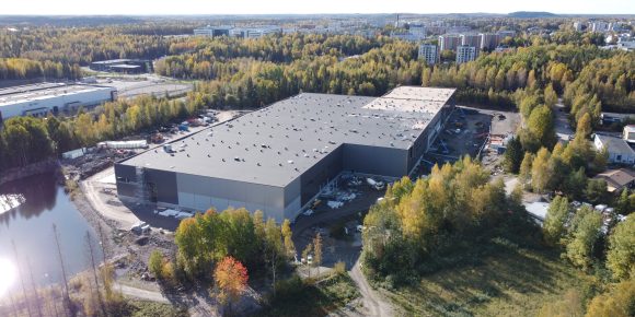 Logicenters Tampere Teräselementti Hallirakentaminen