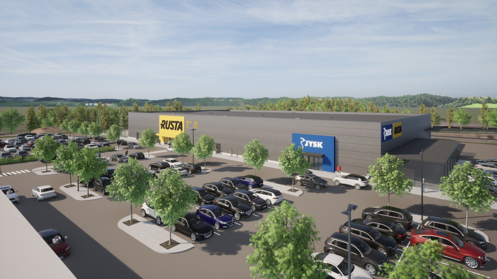 Toimitilarakentaminen Teräselementti Rusta Jysk