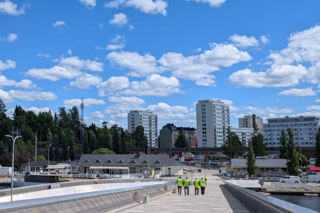 Tampere Särkänsilta Julkisivurakentaminen Teräselementti