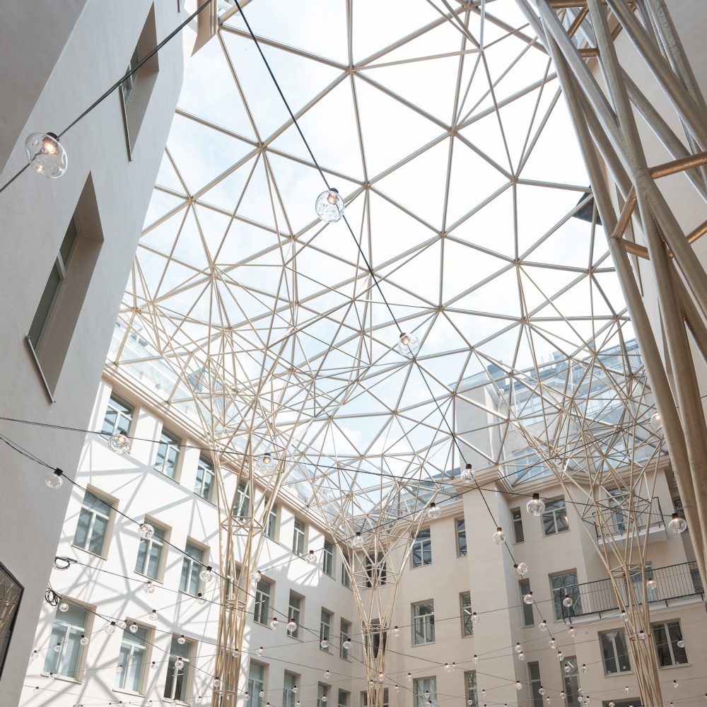 Pohjoisesplanadi 37 julkisivurakentaminen lasikattorakentaminen teräselementti