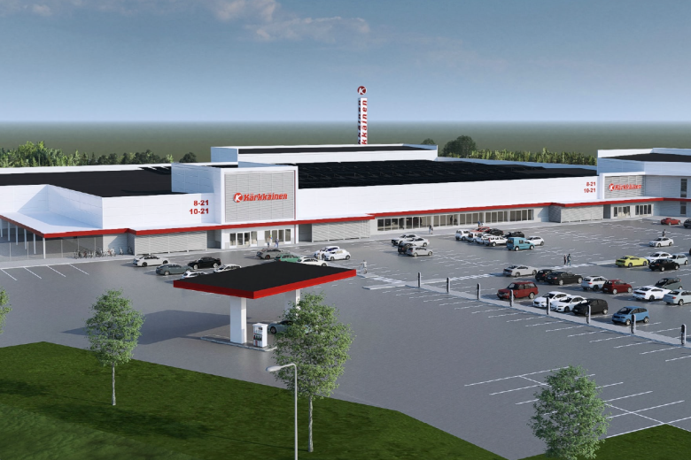 Teräselementti rakentaa Pirkkalaan Kärkkäisen uuden yli 15 000 m2:n tavaratalon