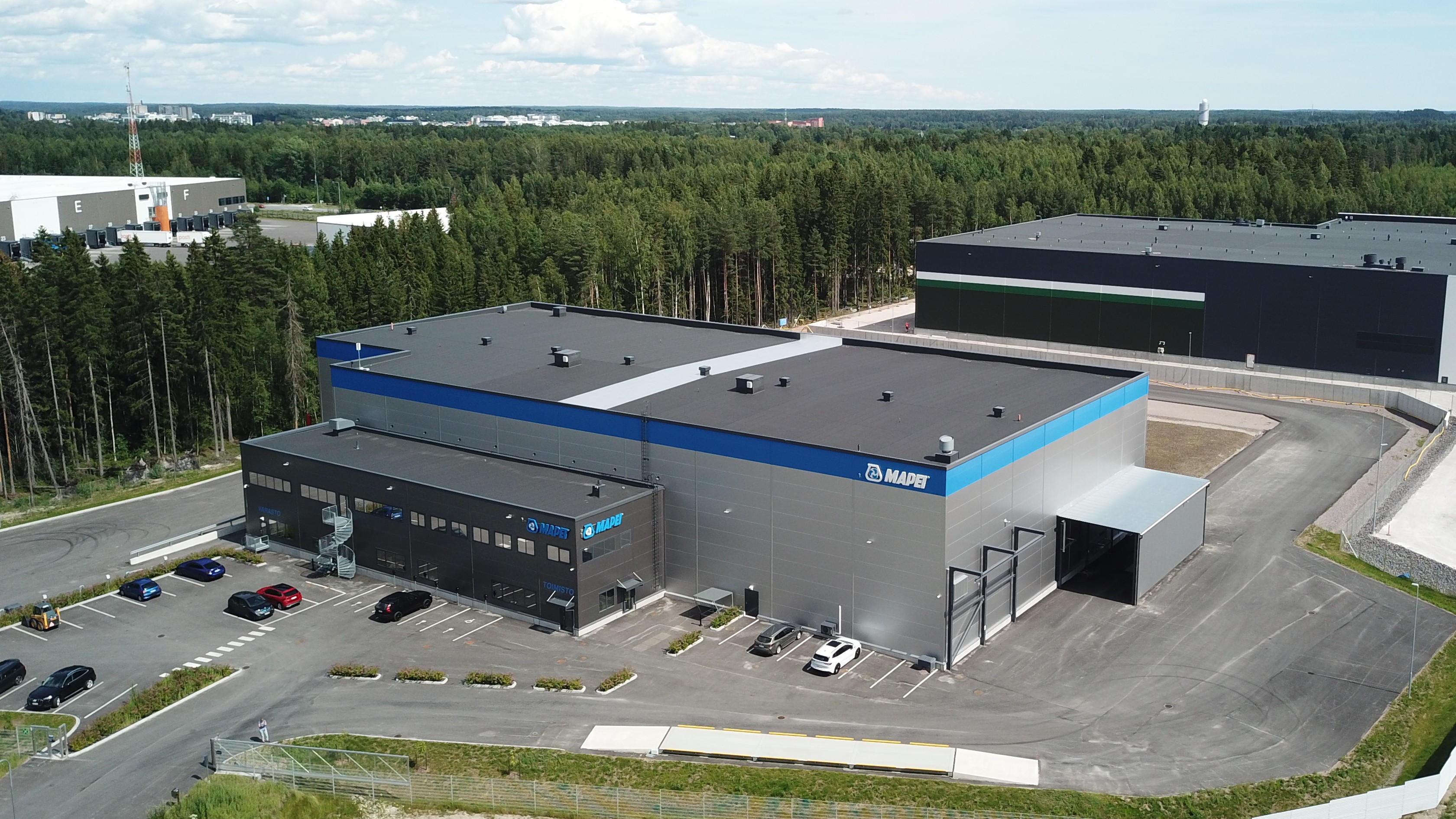 Tuusula Mapei Toimitilarakentaminen Teräselementti
