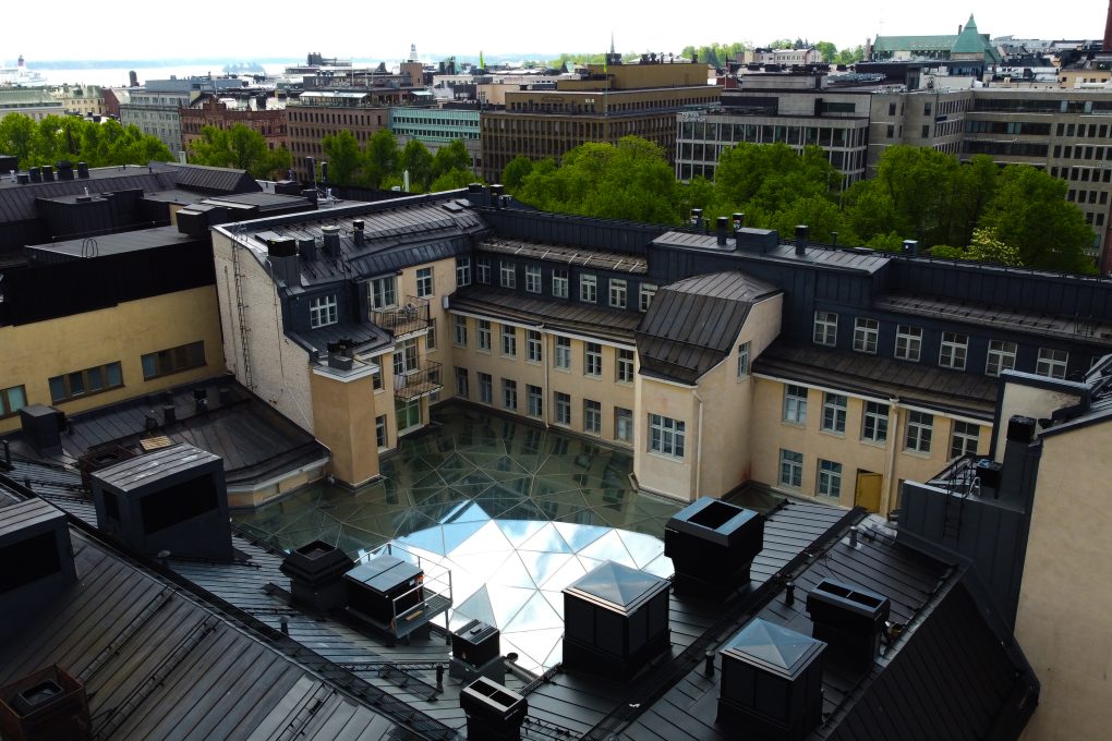 Pohjoisesplanadi 37 julkisivurakentaminen lasikattorakentaminen Teräselementti