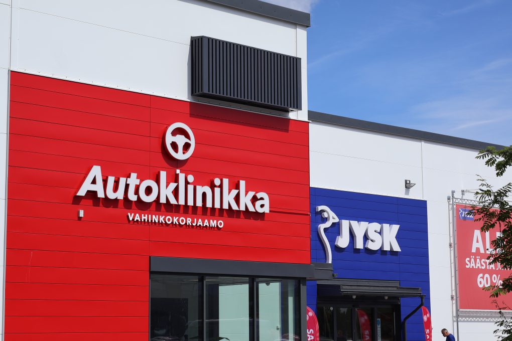 Kerava Autoklinikka Jysk Toimitilarakentaminen Teräselementti
