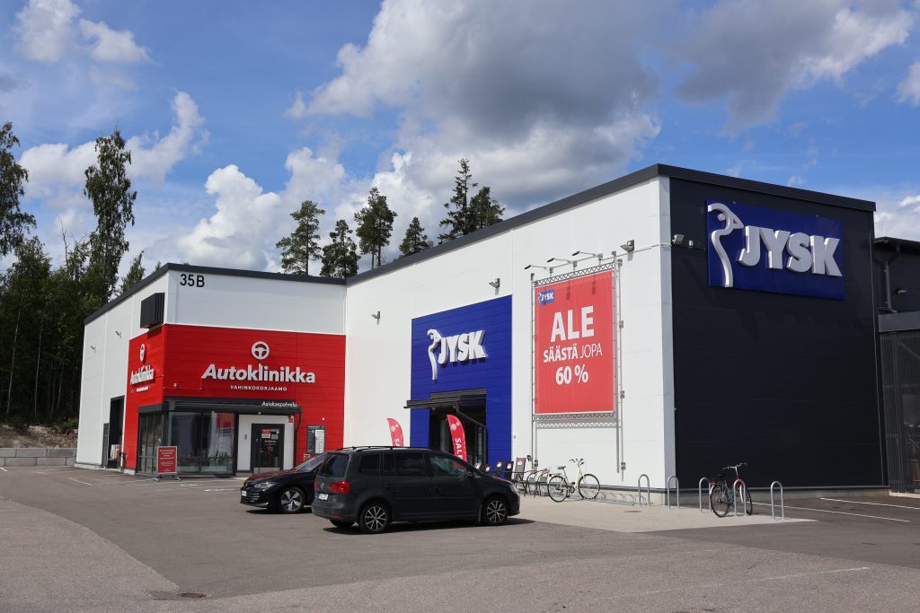 Kerava Autoklinikka Jysk Toimitilarakentaminen Teräselementti