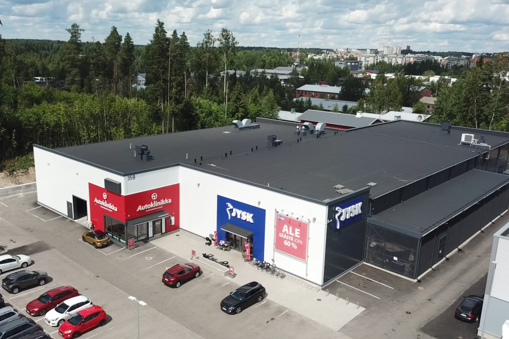 Kerava Autoklinikka Jysk Toimitilarakentaminen Teräselementti