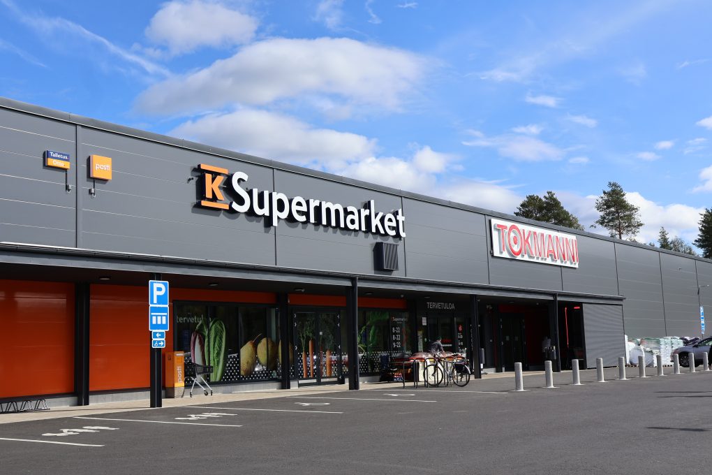 Toimitilarakentaminen Ähtäri K-Supermarket Tokmanni Teräselementti